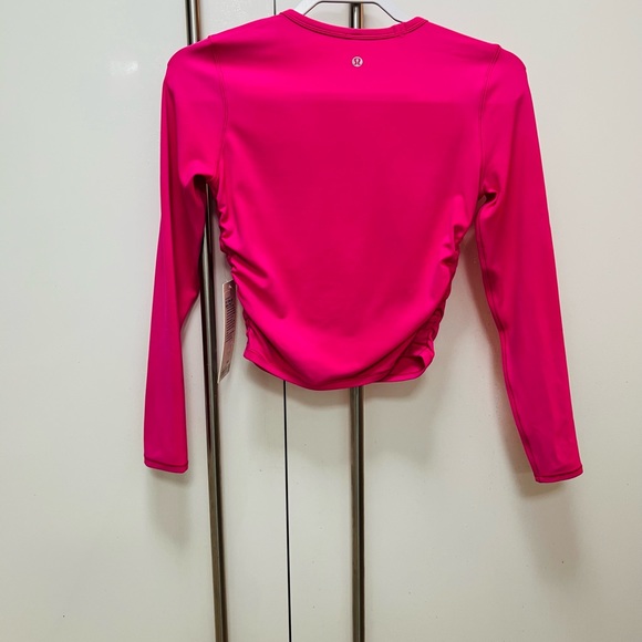 NWT Lululemon All It Takes Nulu Long-Sleeve Shirt Sonic Pink Size 4 - Picture 7 of 9